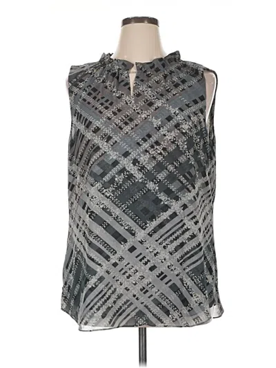 Pre-owned Cabi Sleeveless Blouse In Gray