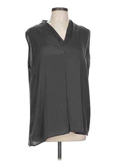 Pre-owned Cabi Sleeveless Blouse In Gray