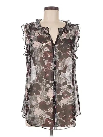 Pre-owned Cabi Sleeveless Blouse In Gray