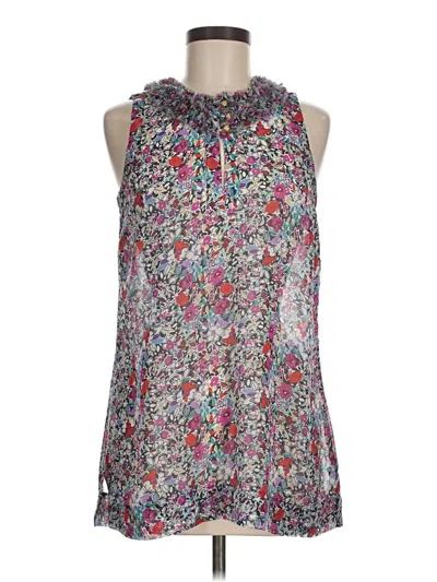 Pre-owned Cabi Sleeveless Blouse In Gray