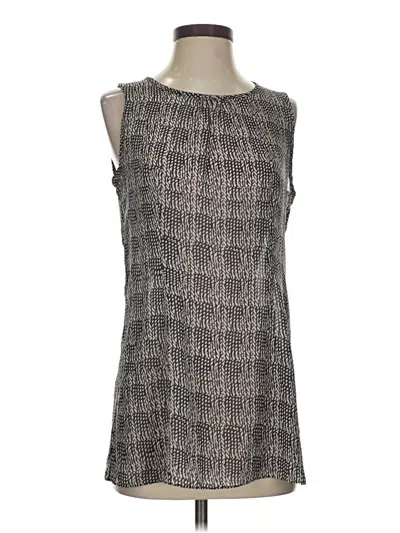 Pre-owned Cabi Sleeveless Blouse In Gray