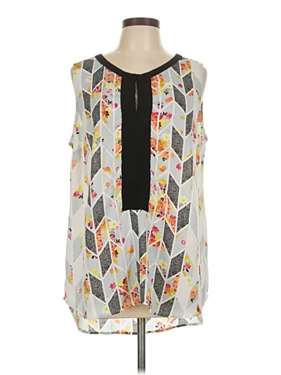 Pre-owned Cabi Sleeveless Blouse In Gray