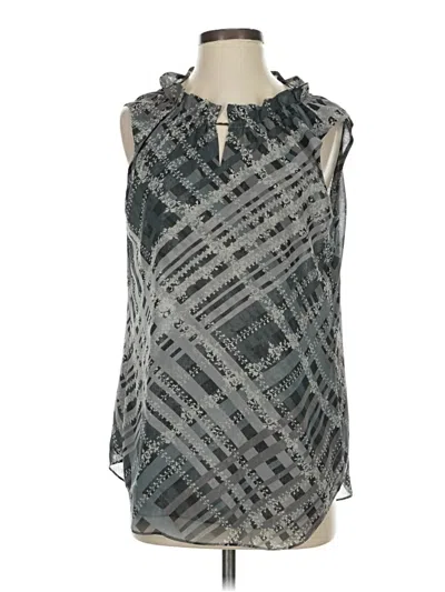 Pre-owned Cabi Sleeveless Blouse In Gray