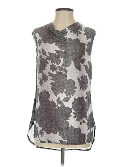 Pre-owned Cabi Sleeveless Blouse In Gray