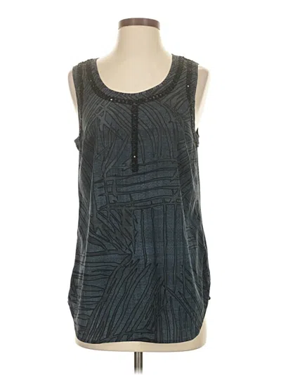 Pre-owned Cabi Sleeveless Blouse In Gray
