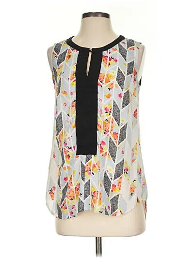 Pre-owned Cabi Sleeveless Blouse In Gray