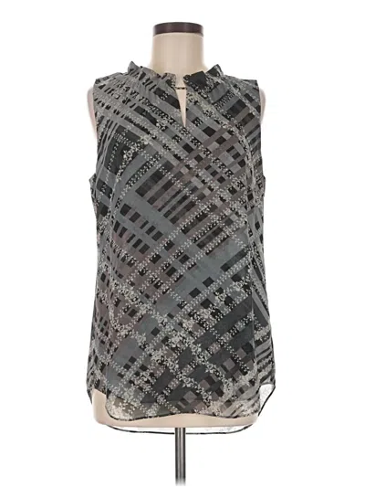 Pre-owned Cabi Sleeveless Blouse In Gray