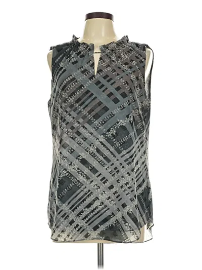 Pre-owned Cabi Sleeveless Blouse In Gray