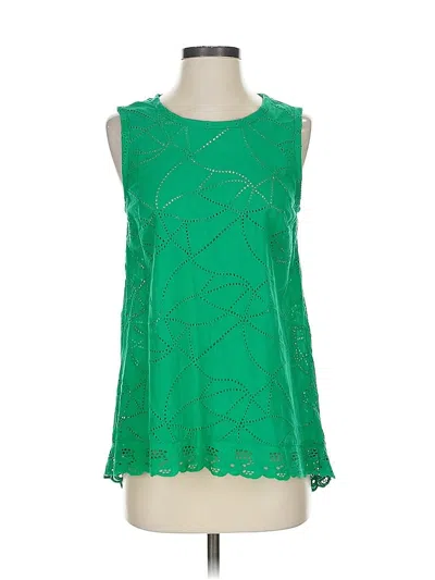 Pre-owned Cabi Sleeveless Blouse In Green