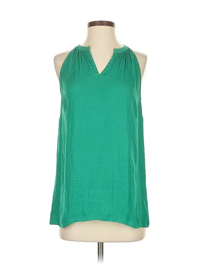 Pre-owned Cabi Sleeveless Blouse In Green