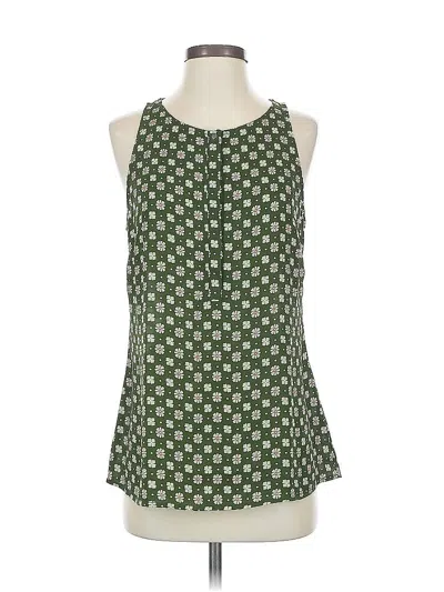 Pre-owned Cabi Sleeveless Blouse In Green