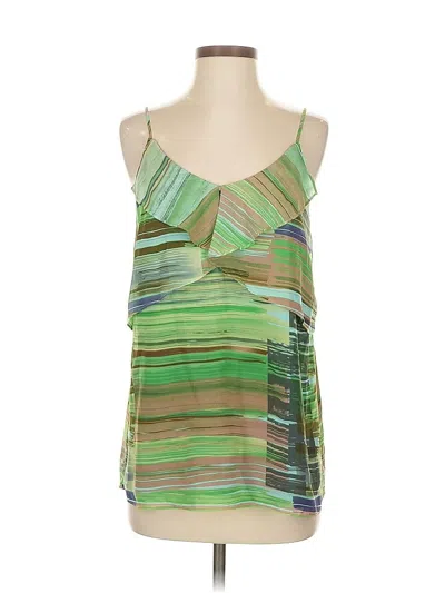 Pre-owned Cabi Sleeveless Blouse In Green