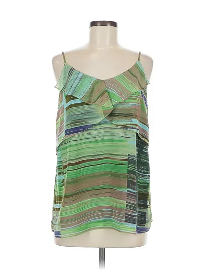 Pre-owned Cabi Sleeveless Blouse In Green