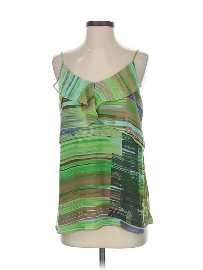 Pre-owned Cabi Sleeveless Blouse In Green
