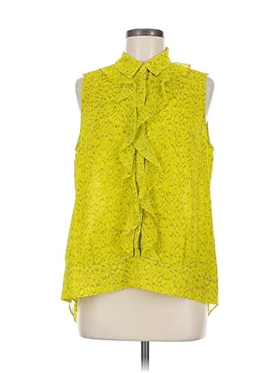 Pre-owned Cabi Sleeveless Blouse In Green