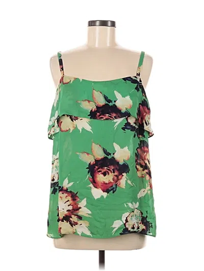 Pre-owned Cabi Sleeveless Blouse In Green