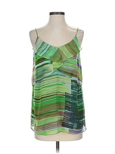 Pre-owned Cabi Sleeveless Blouse In Green
