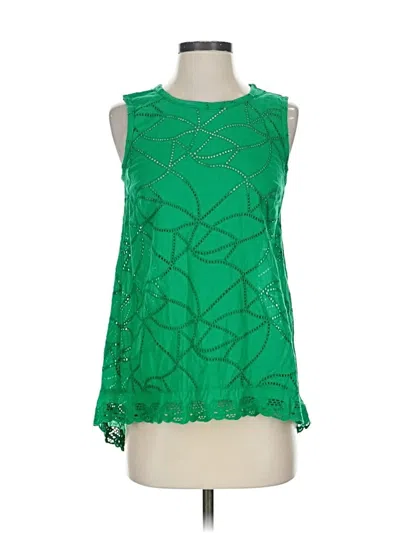 Pre-owned Cabi Sleeveless Blouse In Green