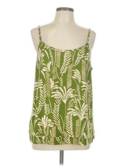 Pre-owned Cabi Sleeveless Blouse In Green