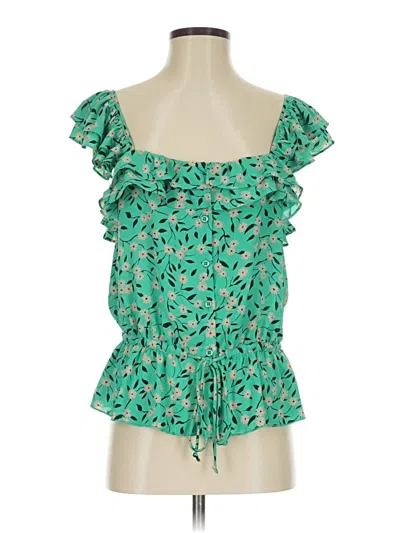 Pre-owned Cabi Sleeveless Blouse In Green