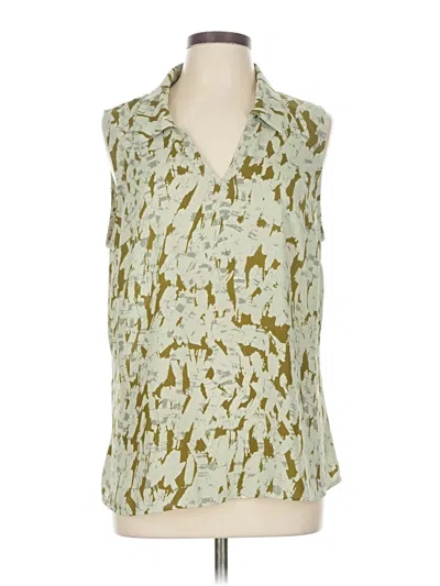 Pre-owned Cabi Sleeveless Blouse In Green