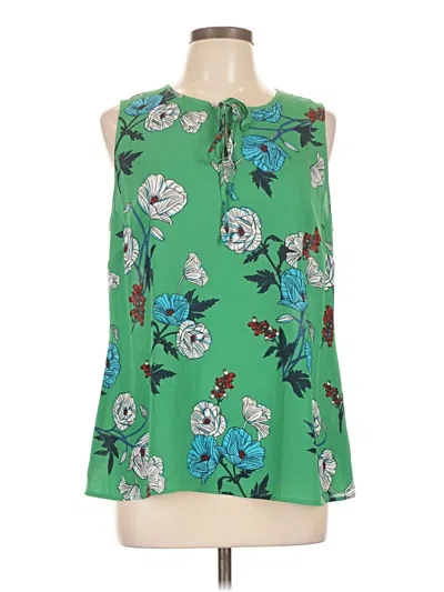 Pre-owned Cabi Sleeveless Blouse In Green