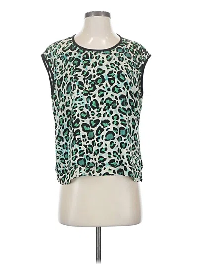 Pre-owned Cabi Sleeveless Blouse In Green