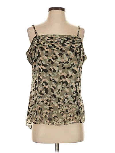 Pre-owned Cabi Sleeveless Blouse In Green