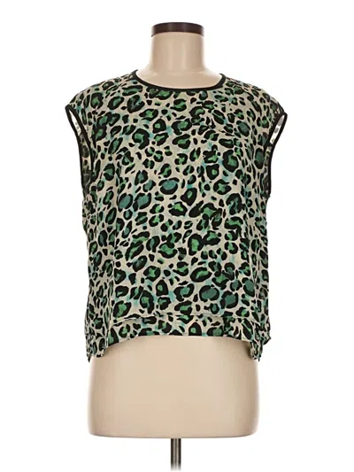 Pre-owned Cabi Sleeveless Blouse In Green