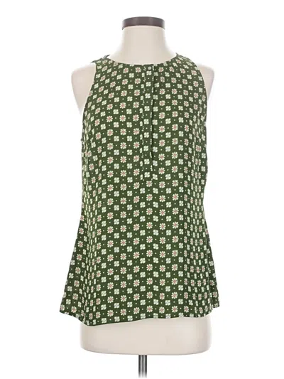 Pre-owned Cabi Sleeveless Blouse In Green