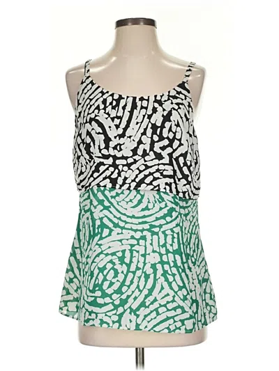 Pre-owned Cabi Sleeveless Blouse In Green