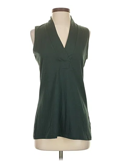 Pre-owned Cabi Sleeveless Blouse In Green