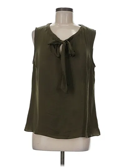 Pre-owned Cabi Sleeveless Blouse In Green