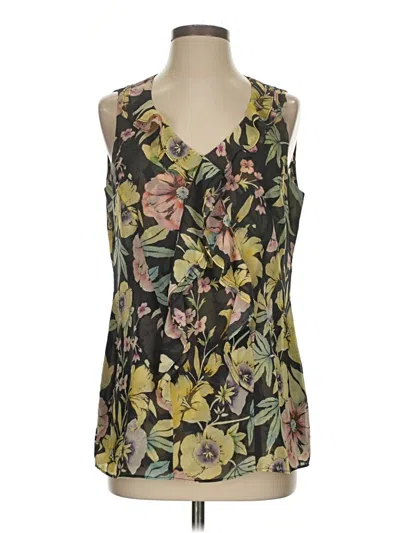 Pre-owned Cabi Sleeveless Blouse In Green