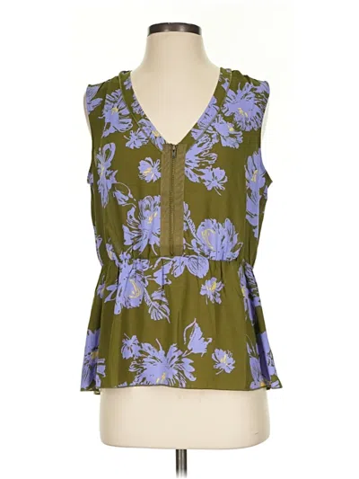 Pre-owned Cabi Sleeveless Blouse In Green
