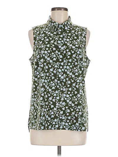 Pre-owned Cabi Sleeveless Blouse In Green