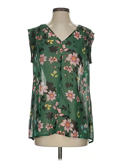 Pre-owned Cabi Sleeveless Blouse In Green