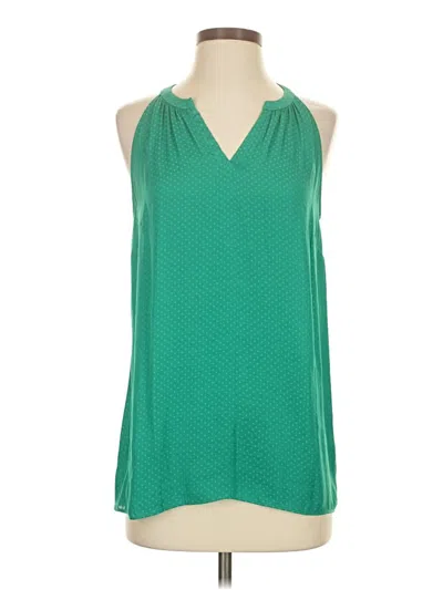Pre-owned Cabi Sleeveless Blouse In Green