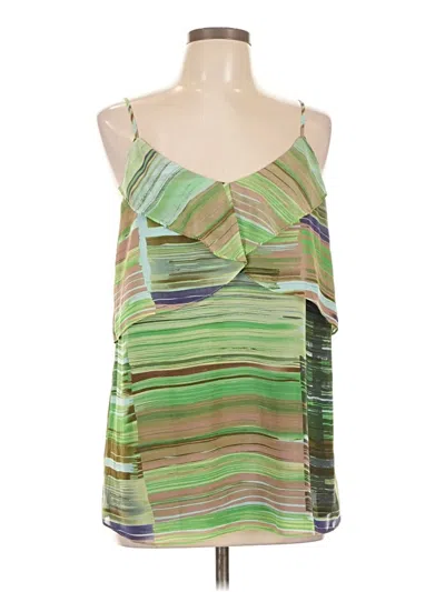 Pre-owned Cabi Sleeveless Blouse In Green
