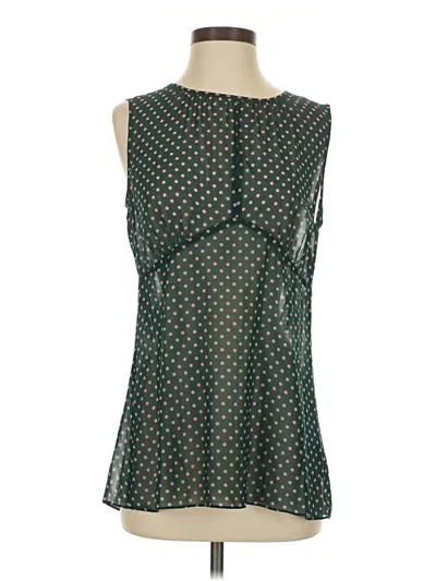 Pre-owned Cabi Sleeveless Blouse In Green