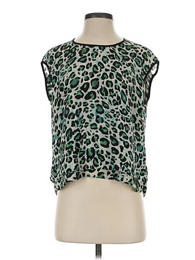 Pre-owned Cabi Sleeveless Blouse In Green