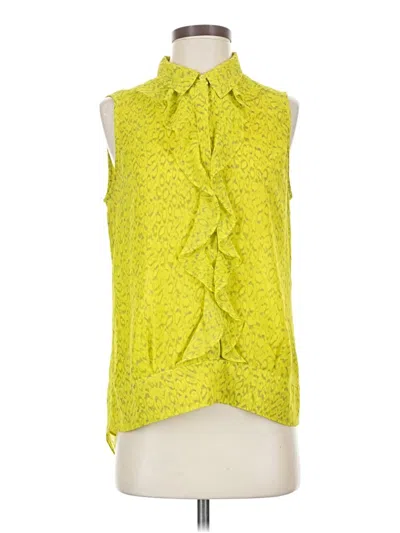 Pre-owned Cabi Sleeveless Blouse In Green