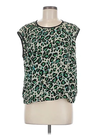 Pre-owned Cabi Sleeveless Blouse In Green