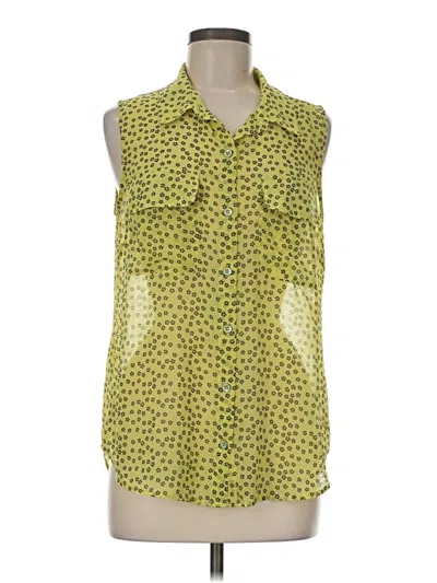 Pre-owned Cabi Sleeveless Blouse In Green