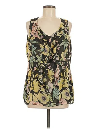 Pre-owned Cabi Sleeveless Blouse In Green