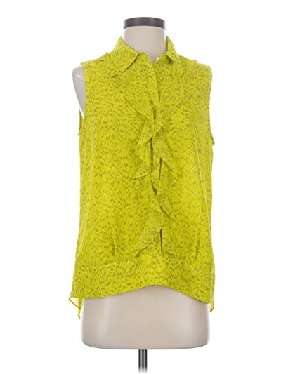 Pre-owned Cabi Sleeveless Blouse In Green