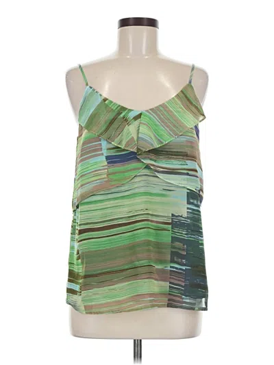 Pre-owned Cabi Sleeveless Blouse In Green