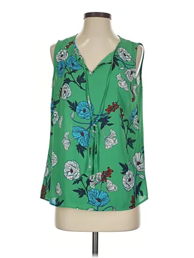 Pre-owned Cabi Sleeveless Blouse In Green
