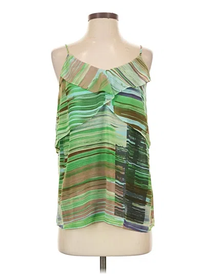 Pre-owned Cabi Sleeveless Blouse In Green