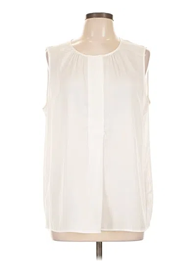 Pre-owned Cabi Sleeveless Blouse In Ivory